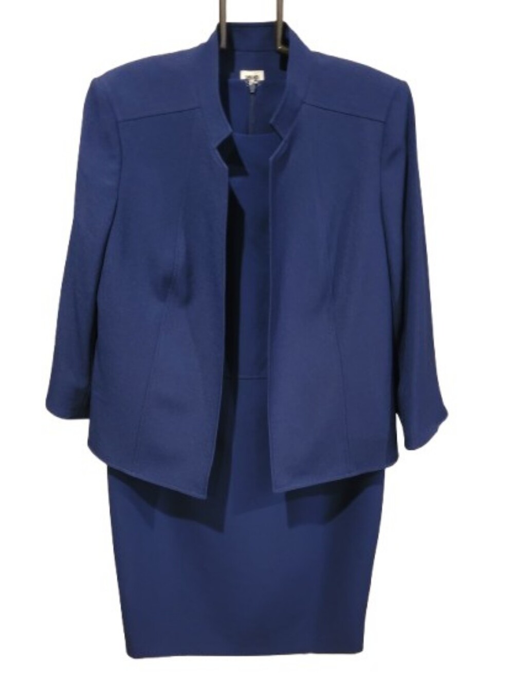 Anne Klein Navy Blue Two-Piece Dress Suit 14 - Picture 3 of 16